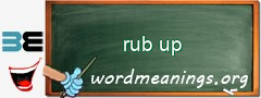 WordMeaning blackboard for rub up